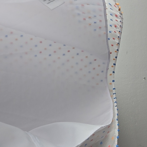 Draper James-Swiss Dot Flutter Sleeve Top in Willow White Multi-Size Large - Picture 10 of 17